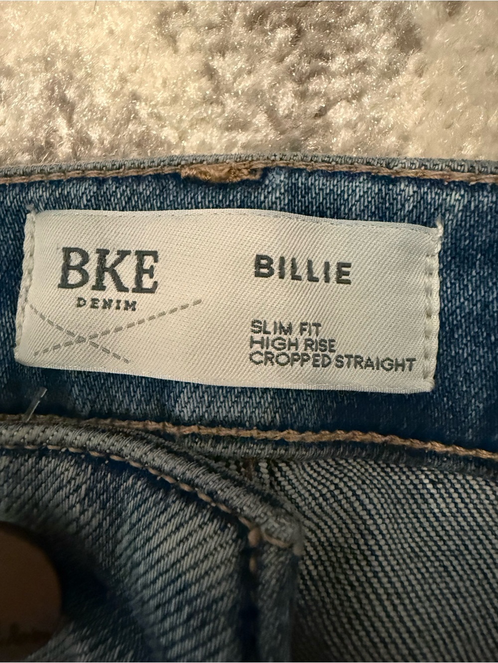 BKE Light Blue Distressed Cropped Wide-Leg Jeans - Picture 2 of 4